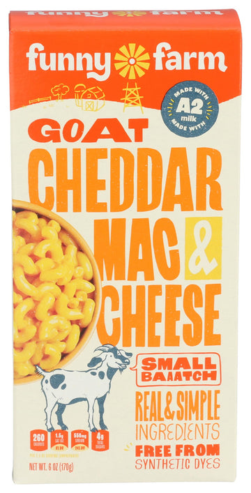 Funny Farm - Macaroni & Cheese Dinner Goat Cheddar Cheese - 6 Oz.