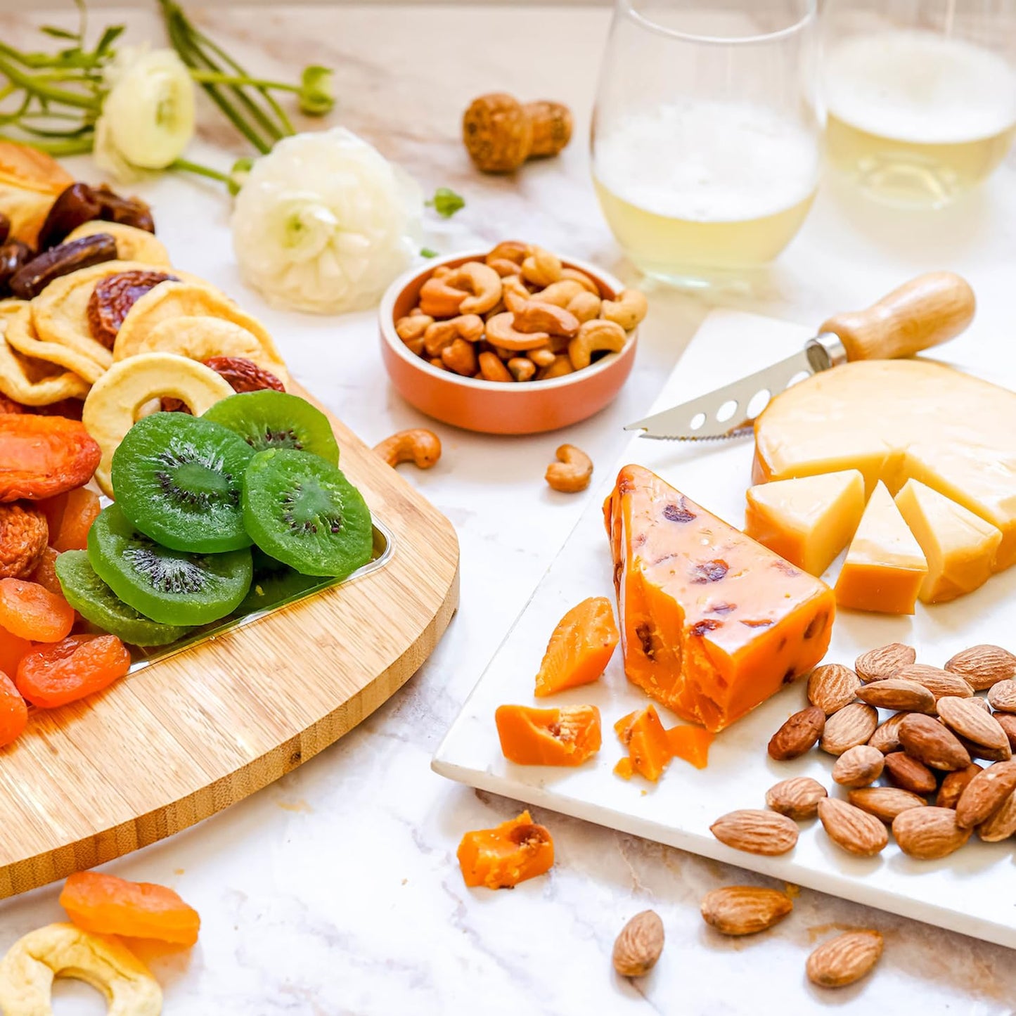 Cheese and Snack Charcuterie Board | Gift Basket for Fathers Day, Parties, Host, Hostess, Party Platter, Savory Assortment Tray