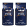 Lavazza Super Crema Whole Bean Coffee, Medium Espresso Roast, Arabica and Robusta Blend, 2.2 lb Bag (Pack of 2)
