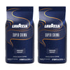 Lavazza Super Crema Espresso Medium Roast Whole Bean Coffee, 2.2-Pound Bag 2-Pack