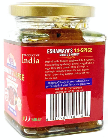 Rani 14-Spice Eshamaya'S Mango Chutney (Indian Preserve) 10.5Oz (300G) Glass Jar, Ready To Eat, Vegan ~ Gluten Free, All Natural