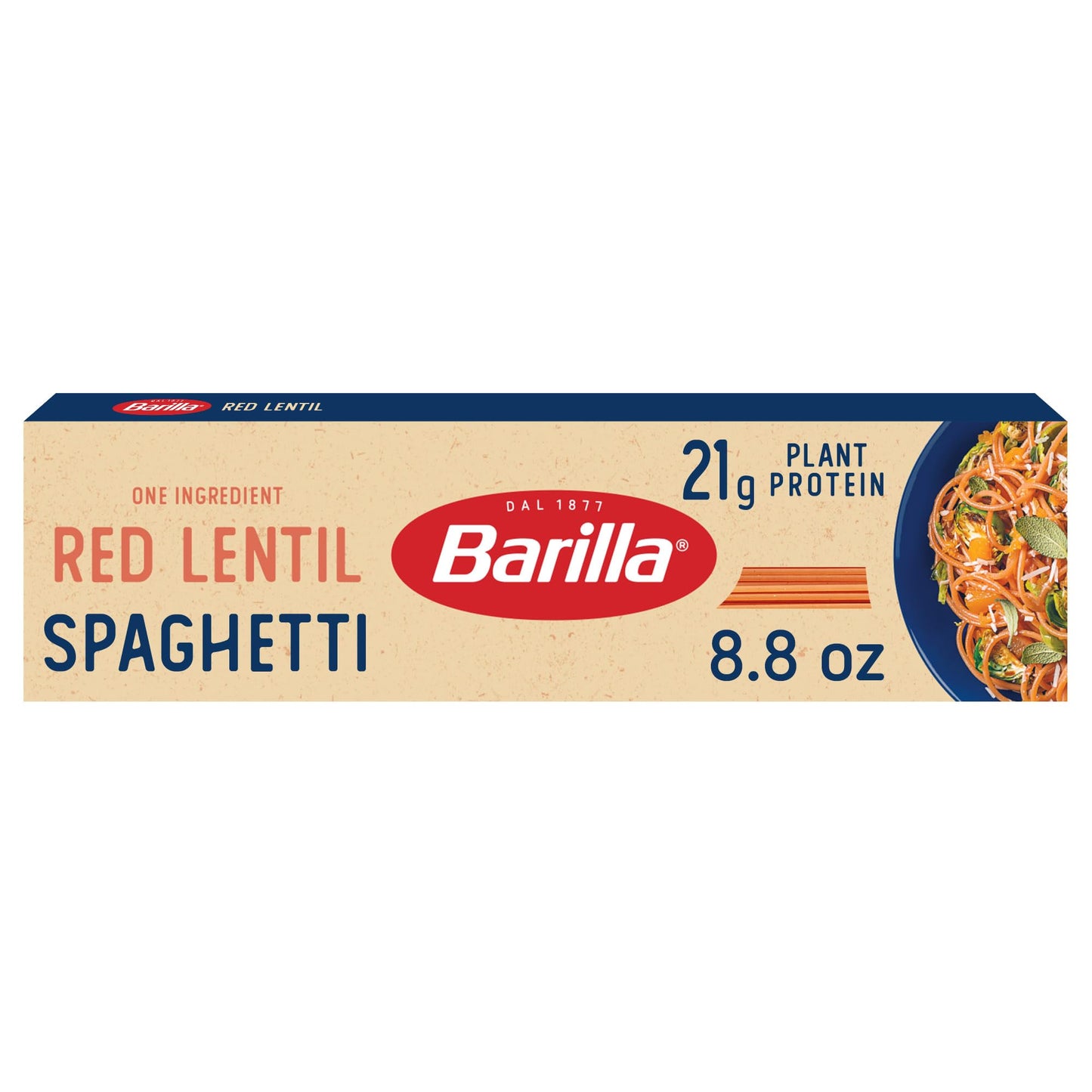 Barilla Red Lentil Spaghetti Pasta, 8.8 Oz - Vegan, Gluten Free, Non Gmo & Kosher - Made With Plant Based Protein