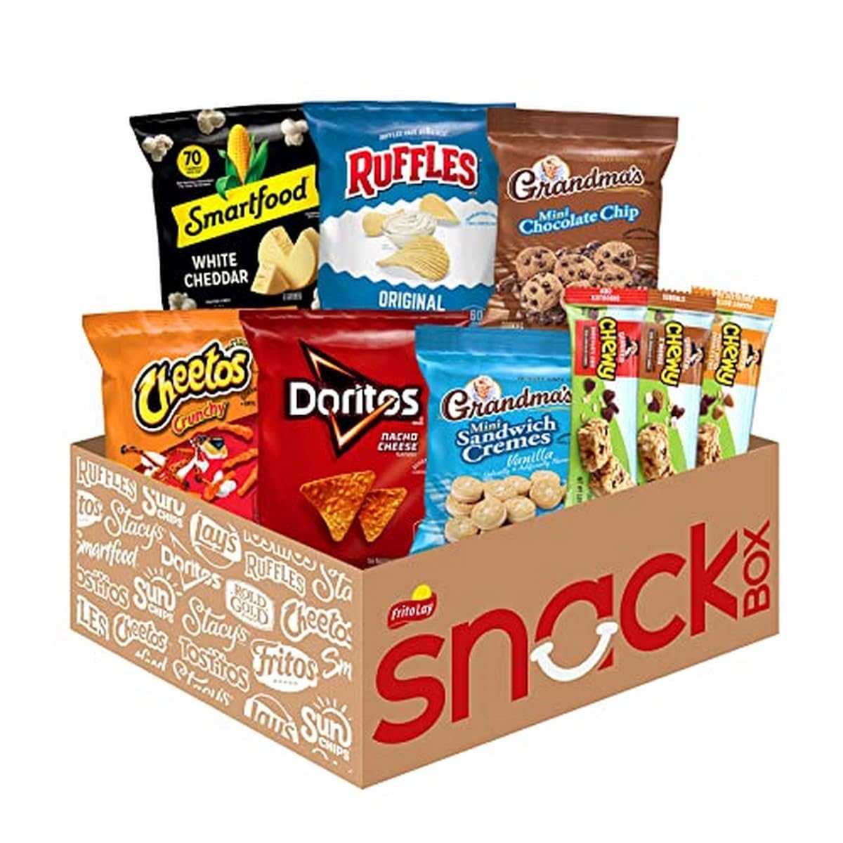 Frito Lay Lunch Box Mix, Chips, Cookies and Quaker Chewy Bars Variety Pack, (Pack of 40)