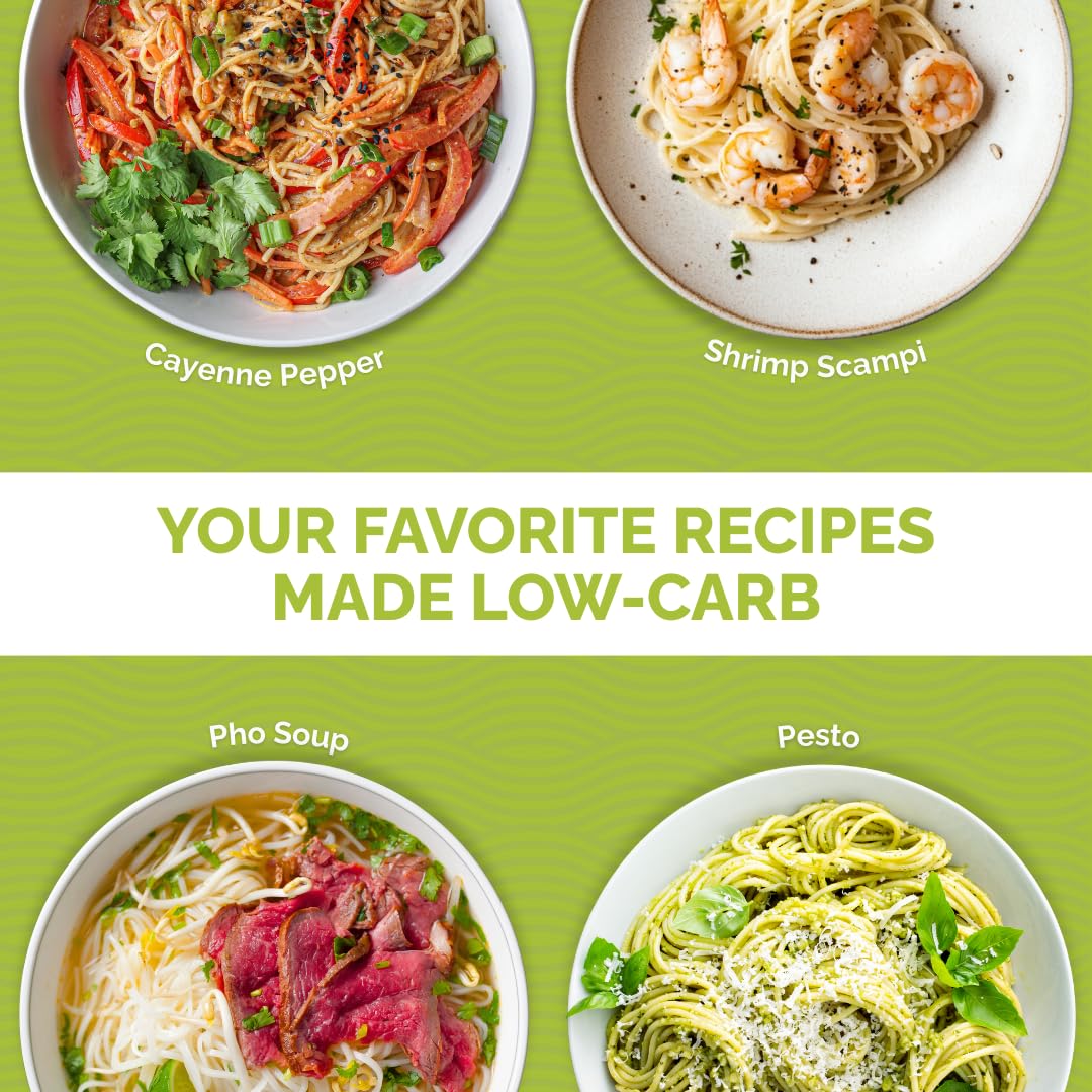 Palmini Linguine Pasta | Low-Carb Low-Calorie Hearts of Palm Pasta | Keto Gluten Free Vegan Non-GMO Plant Based Healthy Noodles | As Seen on Shark Tank |(12 Ounce - Pack of 12)