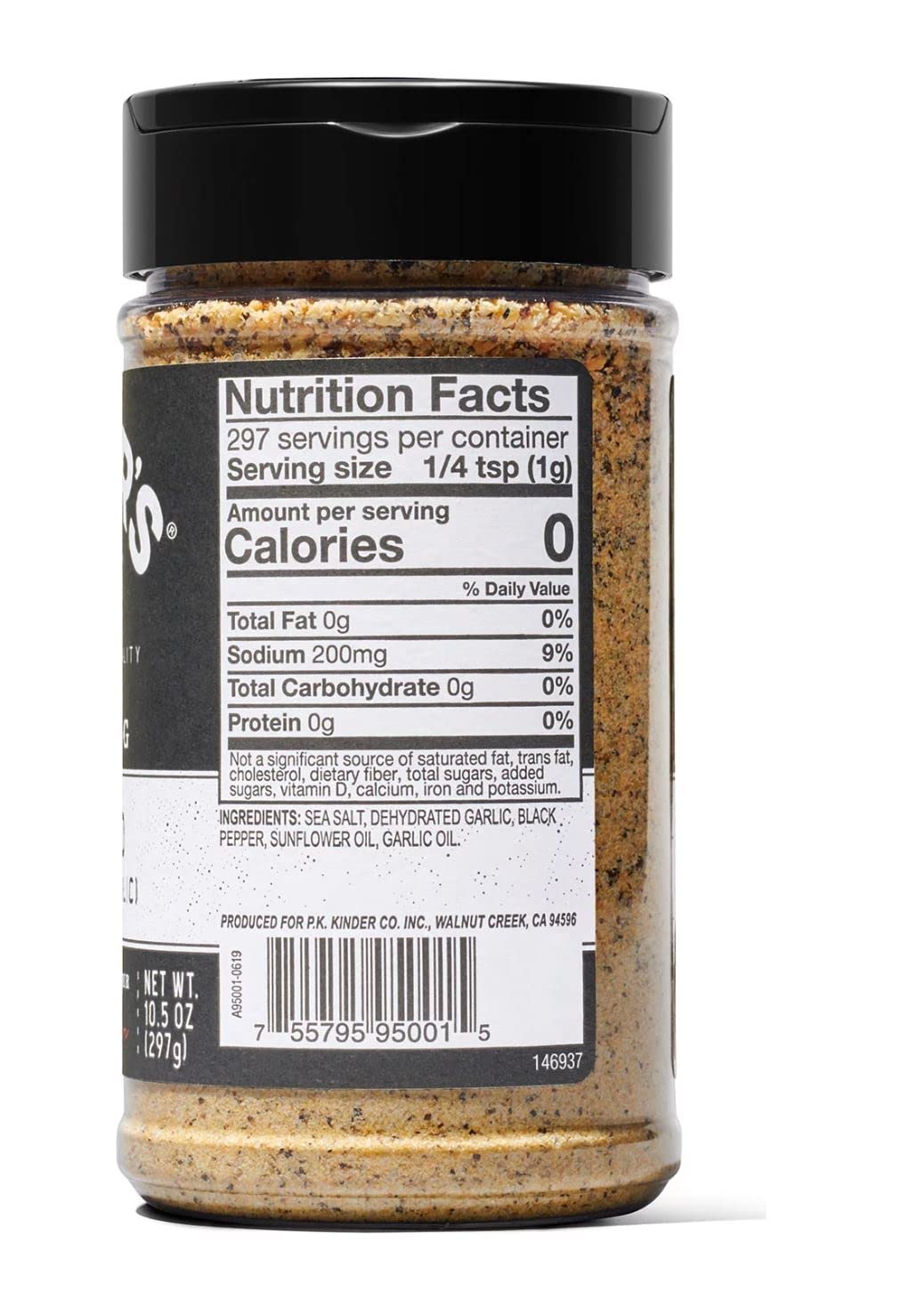 KINDER'S The Blend Seasoning Salt, Pepper & Garlic - 10.5 oz Gourmet Spice Mix for Flavorful Cooking
