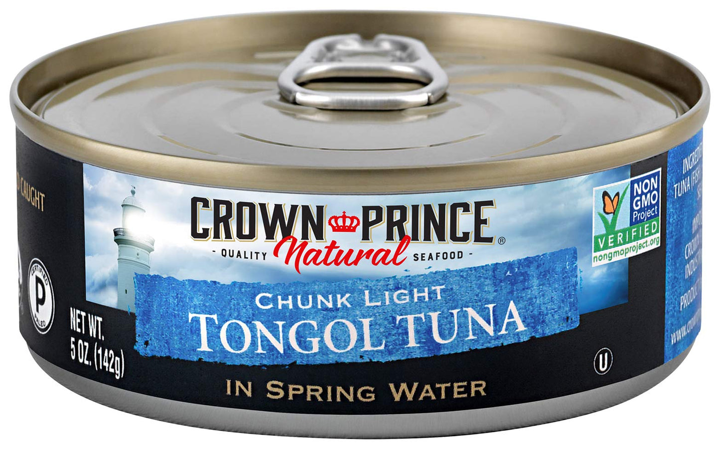 Crown Prince Natural Chunk Light Tongol Tuna In Spring Water, 5 Ounce Cans (Pack Of 12)