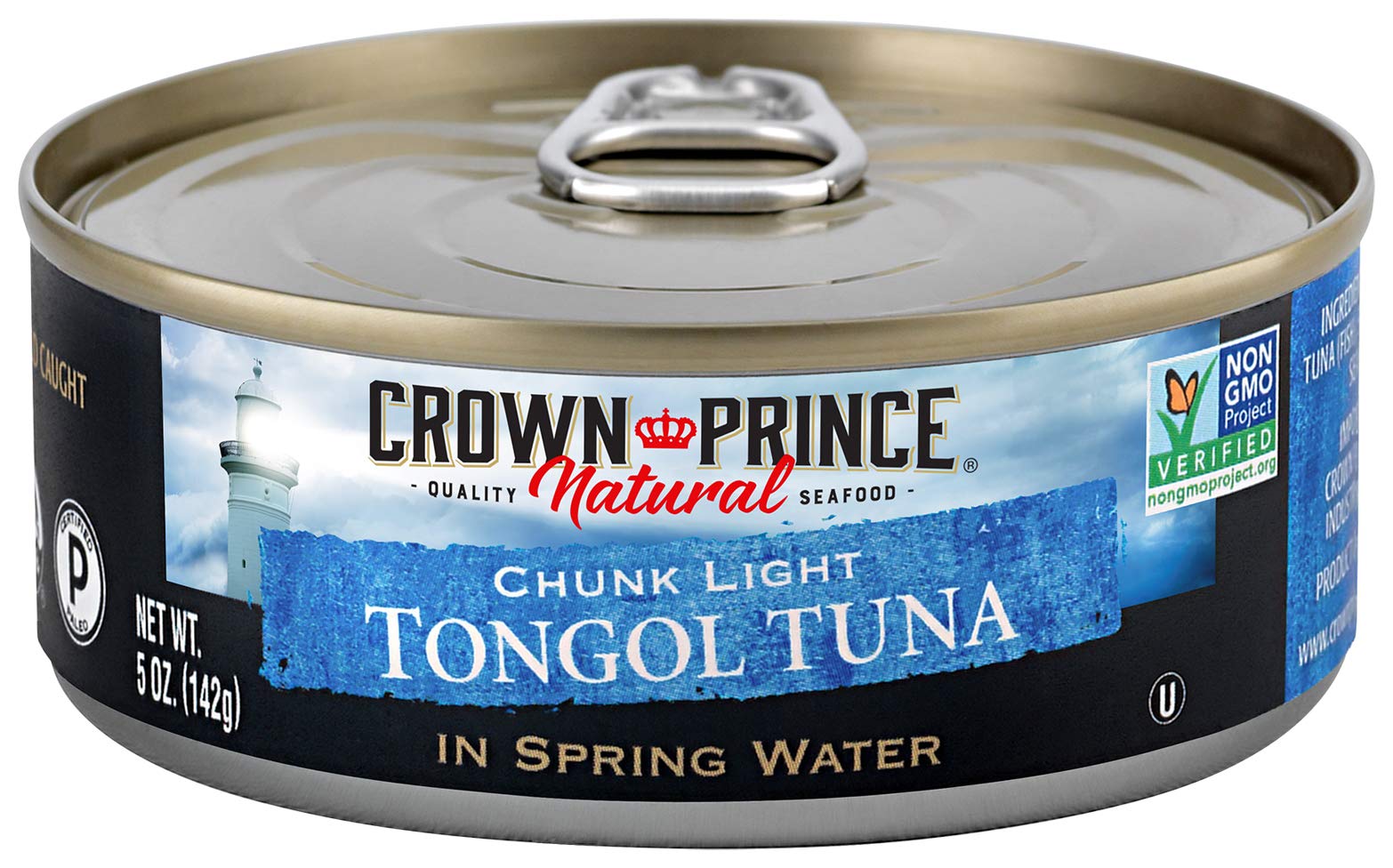 Crown Prince Natural Chunk Light Tongol Tuna In Spring Water, 5 Ounce Cans (Pack Of 12)