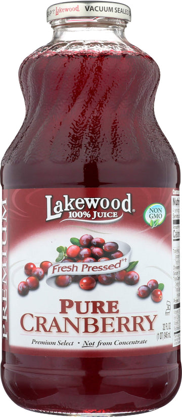 Lakewood, Pure Cranberry Juice, 32 Oz