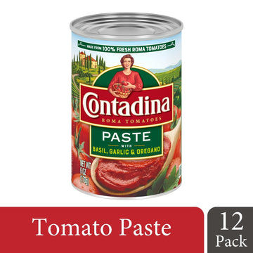 Contadina Tomato Paste Contadina Tomato Paste with Italian Herbs, 6 oz (Pack of 12)