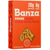Banza Penne Pasta From Chickpeas - Gluten Free, High Protein, And Lower Carb Protein Penne Chickpea Pasta - 8Oz