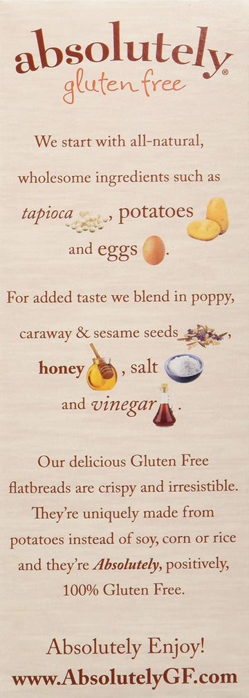 ABSOLUTELY GLUTEN FREE FLATBREAD GF EVERYTHING, 5.29 Ounce, Pack of 12