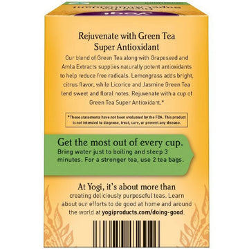 Yogi Herbal Green Tea, Super Antioxidant, 16 Ct