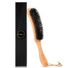 Bfwood Clothes Brush - Boar Bristle Lint Brush For Suits, Cashmere, Wool, Velvet, Suede And Pet Hair - Large Beech Handle