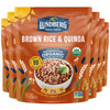 Lundberg Brown Rice & Quinoa, Ready In 90 Seconds, 6-Pack – Regenerative Organic Certified Brown Jasmine Rice, Organic Quinoa, Microwavable, Lightly Seasoned With Garlic & Shallots, 8 Oz Ea