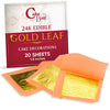 Edible Gold Leaf 24K by Cakebon - Cake Decorations, Loose Gold Leaf Sheets - 1.5 inches, 20 Gold Foil Sheets