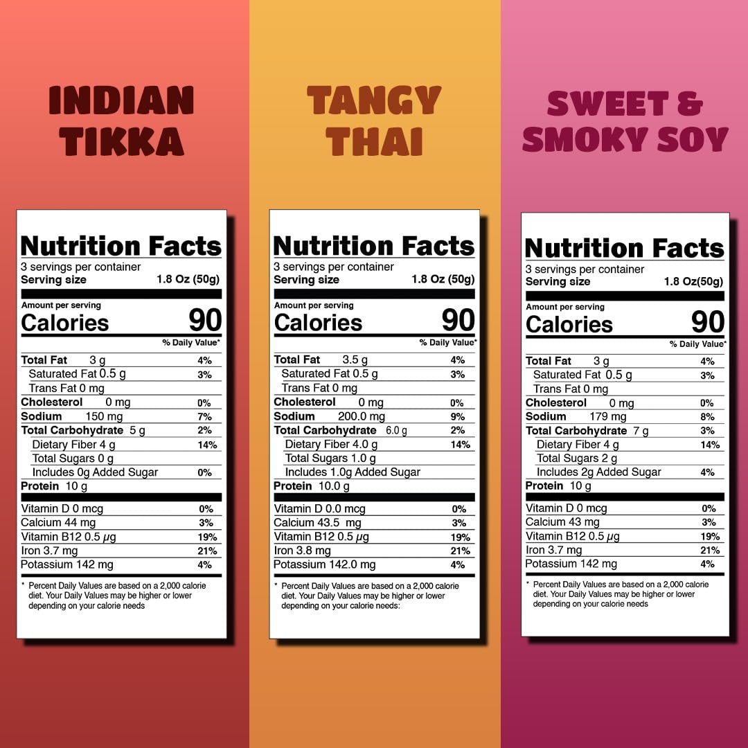 Ready To Cook Tempeh-All Thins Tempeh (Pack Of 3)- 28G Clean Protein| High Fiber | More Protein & Fiber Than Tofu & Cottage Chee