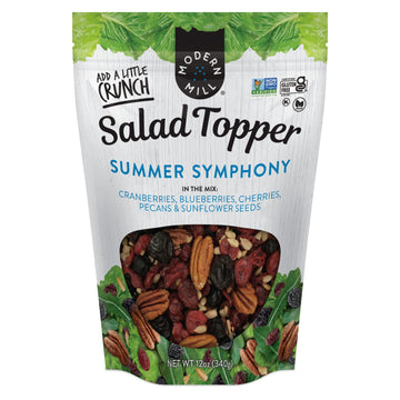Modern Mill Summer Symphony Mixed Salad Topper By gourmet Nut - Dried cranberriesBlueberriesPecanscherries & Sunflower Seeds - g