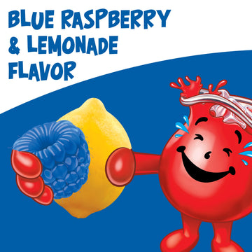 Kool-Aid Powdered Drink Mix, Caffeine Free, Blue Raspberry Lemonade, 20 oz Canisters, Pack of 12