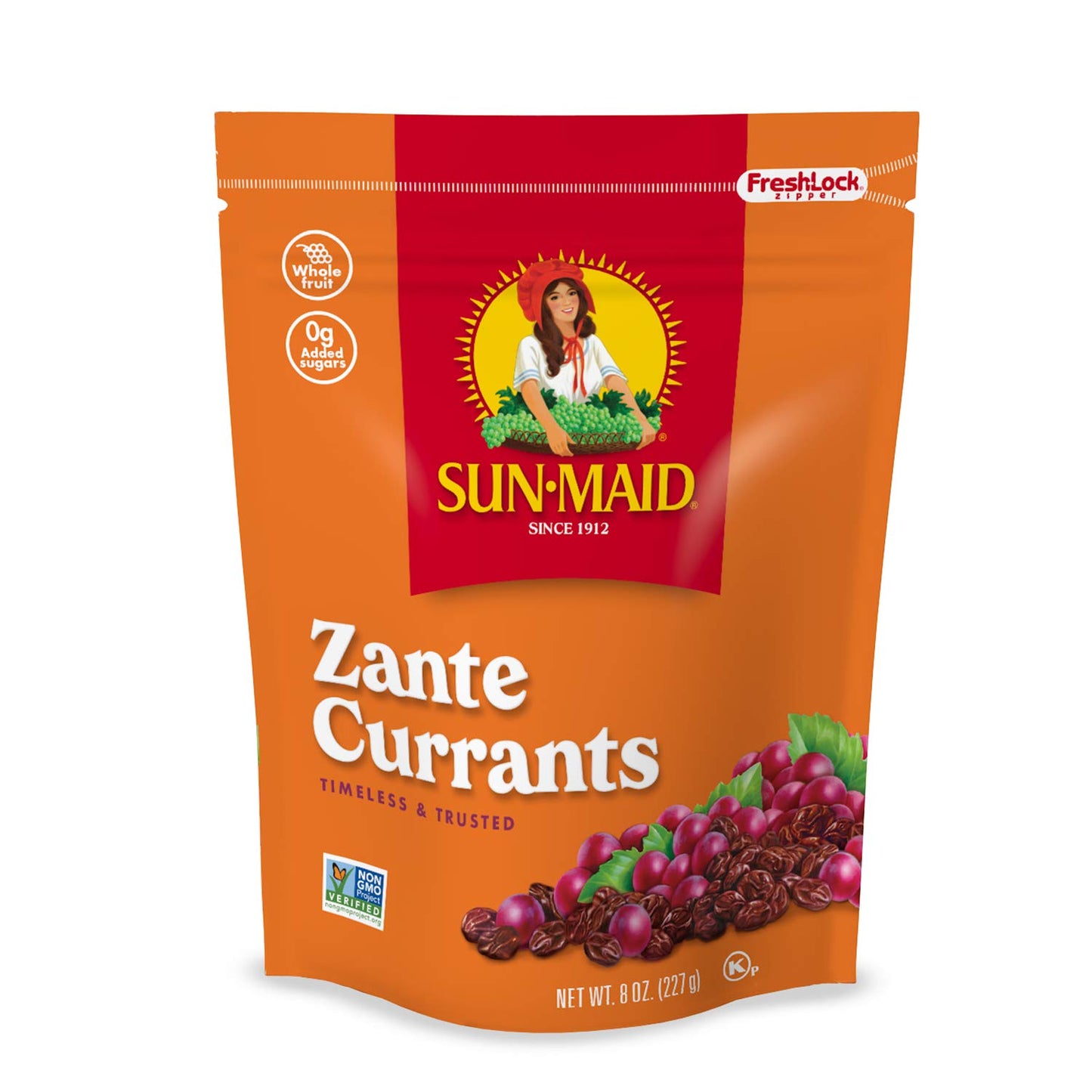 Sun-Maid California Zante Currants Snack | 8 Ounce Bags | Pack Of 1 | Whole Natural Dried Fruit | No Artificial Flavors | Non-Gmo | Vegan And Vegetarian Friendly
