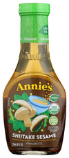 ANNIES NATURALS SHIITAKE SESM VNGRTT SALAD DRESSING GLASS BOTTLE 8 OZ - 0092325333531