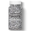 SugarMeLicious Silver Wedding Ring Thick Candy Quins, Cupcake Confetti, Anniversary, Engagement Sprinkles, 2oz