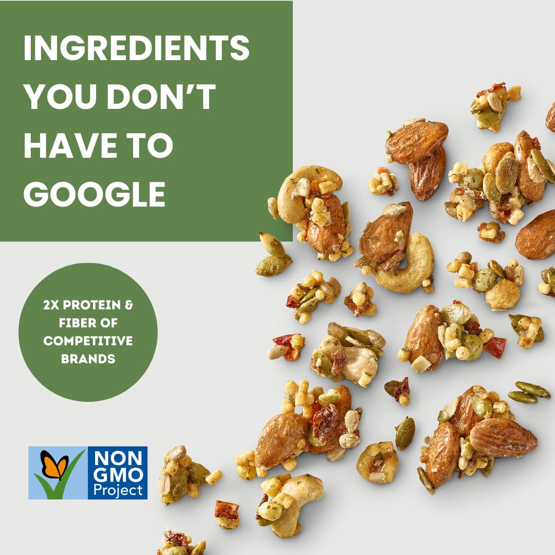 Purely Sprouted Garden Herb Snack Mix: Vegan, Gluten-Free, And Non-Gmo Blend For A Healthy Crunch! (4 Oz, 6 Pack)