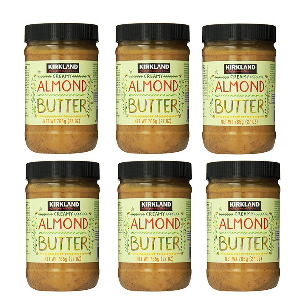 Kirkland Signature Creamy Almond Butter, 27 Ounce (Pack Of 6)