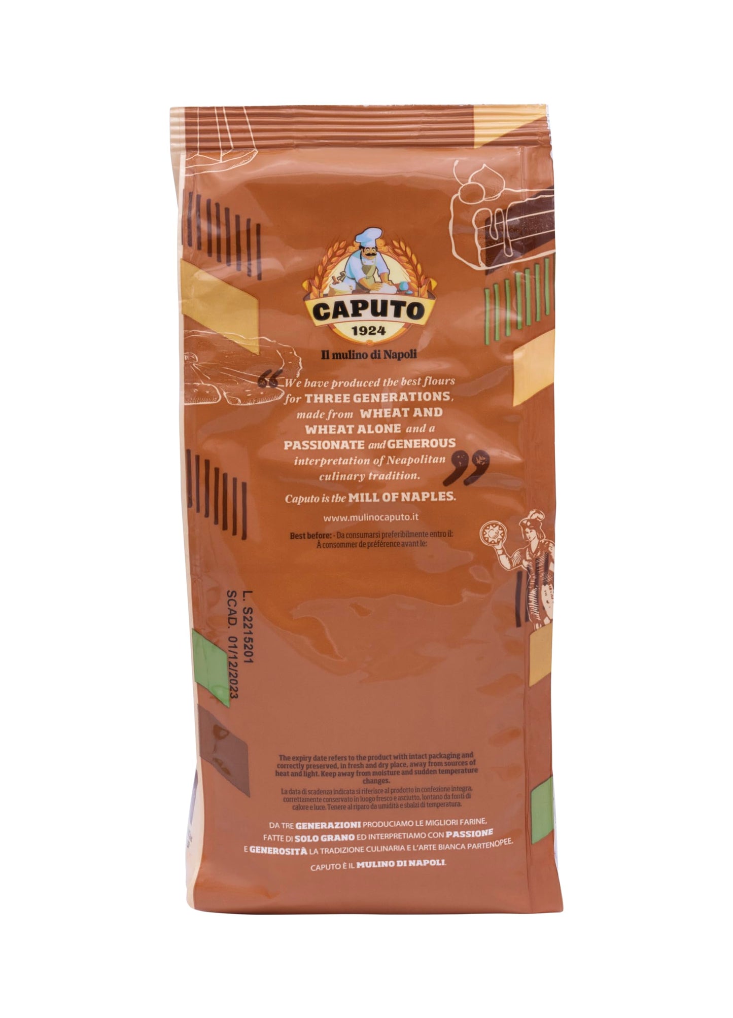 Antico Molino Napoli Gluten Free Pizza Flour, 2.2 lb (Pack of 2) - Premium Italian Baking Mix for Delicious Pizzas and Breads