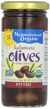 Mediterranean Organic Kalamata Olives, Pitted, 8.4 Oz