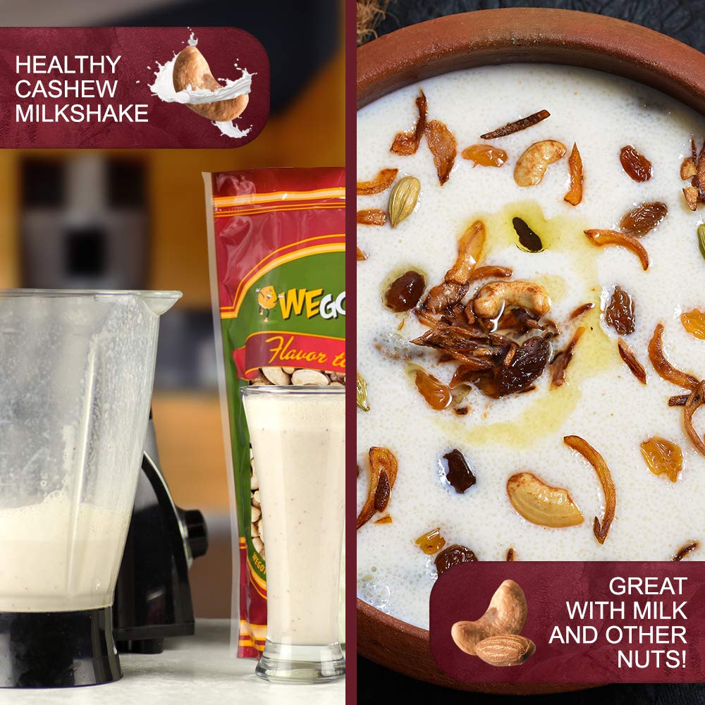 Raw Whole Unsalted Cashews - 5 Lbs.- Premium Quality Kosher Raw Cashews By We Got Nuts - Oil-Free Natural, Healthy & Diet-Friend