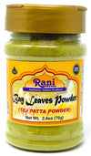 Rani Bay Leaf (Leaves) Powder 2.4Oz (70G) Pet Jar ~ All Natural | Gluten Friendly | Non-Gmo | Vegan | Indian Origin (Tej Patta)