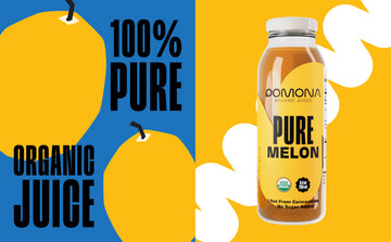 Pomona Organic Juices Pure Melon Juice, Cold Pressed Organic Juice, Non-GMO, No Sugar Added, Not from Concentrate, Gluten Free,