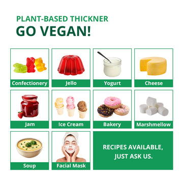 LIVING JIN Agar Agar Powder, Vegan Gelatin, 32 oz., Plant-Based, Sugar-Free, 100% Natural Red Algae