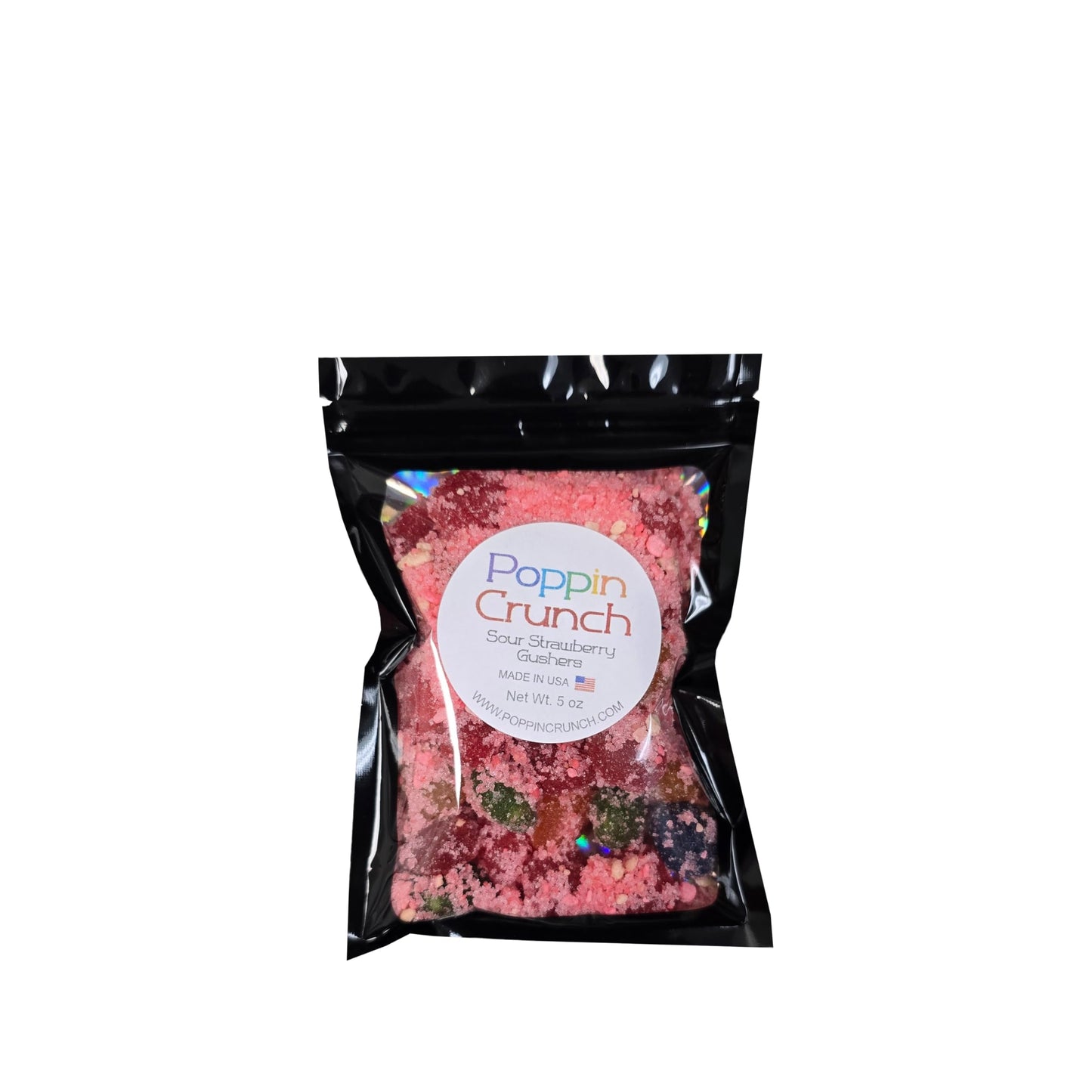 Poppin Crunch Strawberry Gushers Candy Snacks 1-2 LBS - Choice of Sweet or Sour Bonbon Candies Corn Sugar