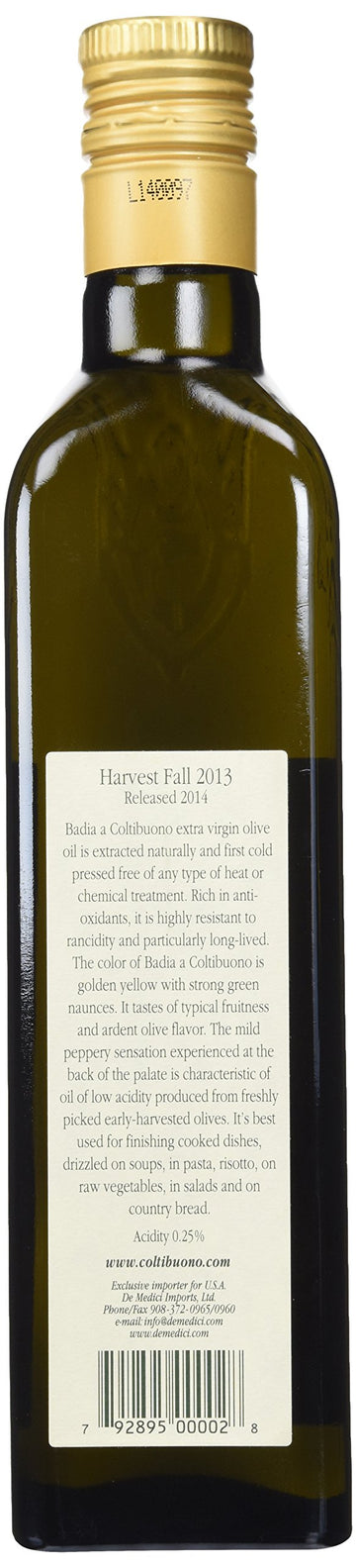 Badia A Coltibuono Extra Virgin Olive Oil 16.9Fl Oz.
