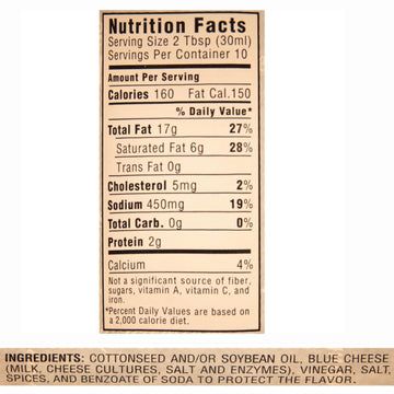 La Martinique Blue Cheese Vinaigrette Dressing 10 Ounce Bottle (Pack Of 3)