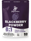 Jungle Powders Blackberry Powder For Smoothie 7 Ounce Bag, Powdered Freeze Dried Blackberries, Purple Superfood Flavoring Extrac