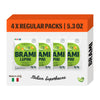 BRAMI Lupini Beans Snack, Chili & Lime | 7g Plant Protein, 0g Net Carbs | Vegan, Vegetarian, Keto, Mediterranean Diet, Non Perishable | 5.3 Ounce (4 Count)