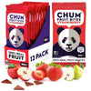 Chum Fruit Bites 100% Real Fruit Snacks-Strawberry, 12-Pack | Non-GMO, No Added Sugar or Preservatives | Healthy Snack | Top 12