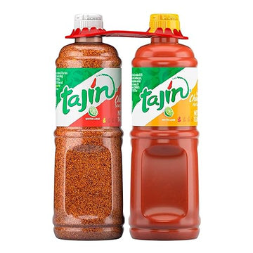 Tajín Clásico Seasoning 14Oz And Tajín Fruity Chamoy Sauce 15.38Oz (Pack Of 2)