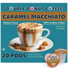 Double Donut Caramel Macchiato Flavored Coffee Pods, Medium Roast Coffee, for Keurig K Cups Machines, in Recyclable Pods, 20 Cou