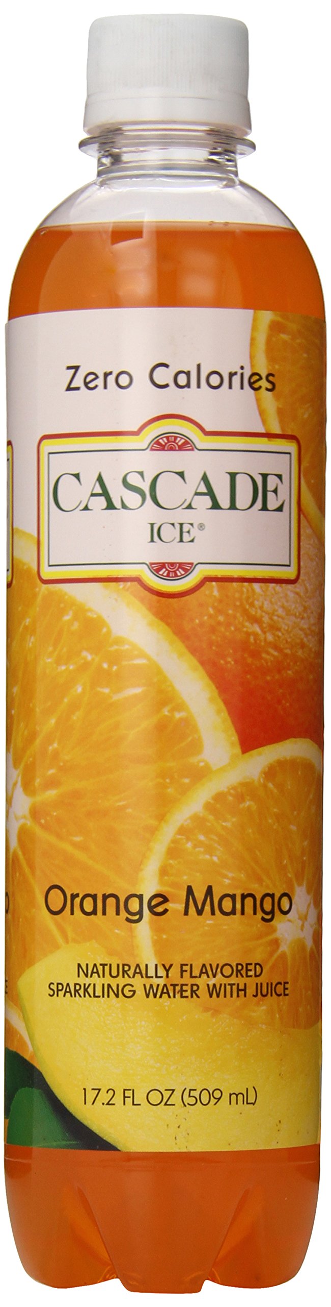 Cascade Ice Sparkling Water Orange Mango 17.2 Ounce (Pack Of 12)