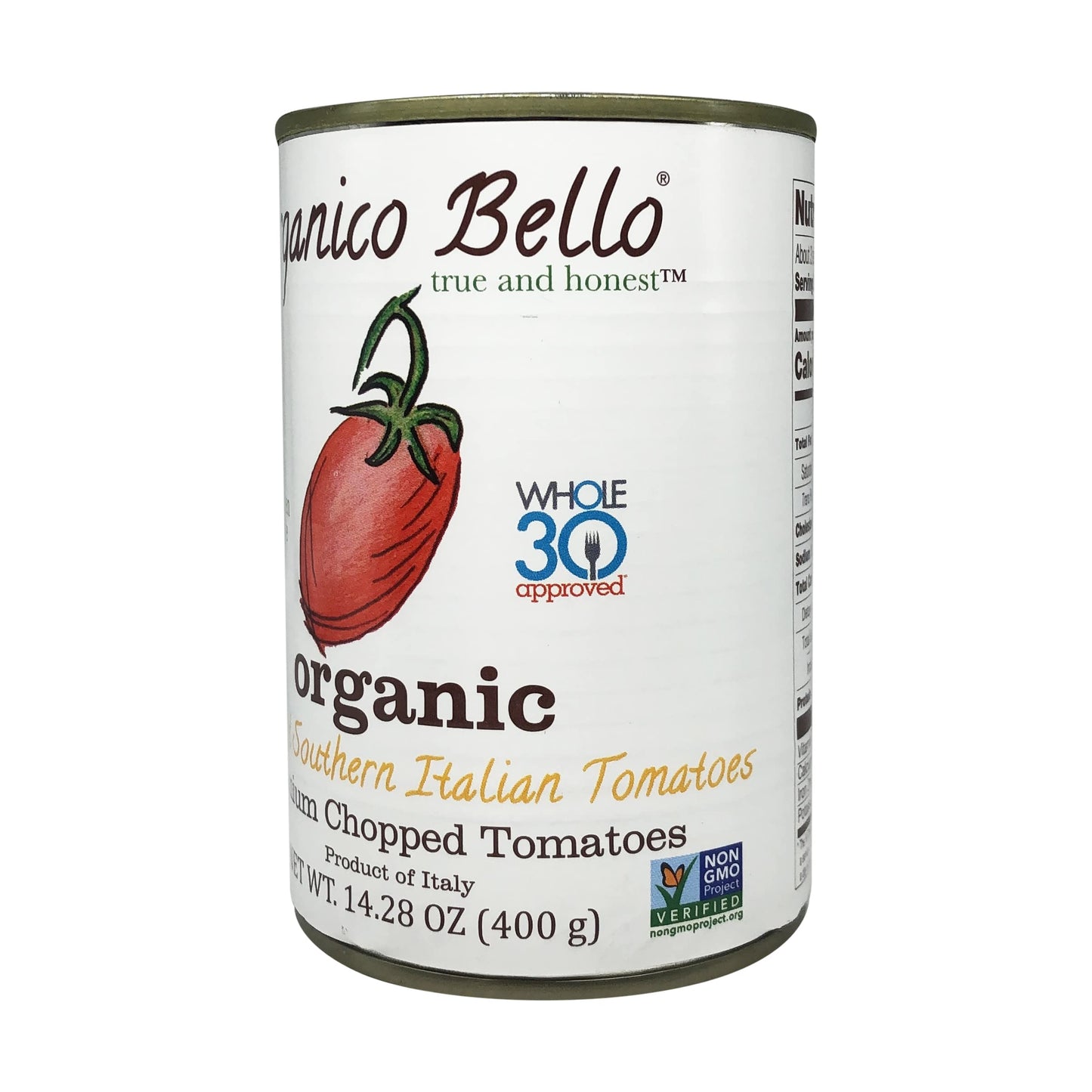 ORGANICO BELLO Organic Diced Tomatoes, 14.28 OZ
