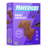 Mavericks Double Chocolate Bolt Cookies - Healthy Cookies, Dairy Free Cookies, Vegan Friendly Chocolate Chip Cookies, Plant Based Chocolate Snack For Kids, Nut Free, 40% Less Sugar - 7Oz Box (1 Pack)