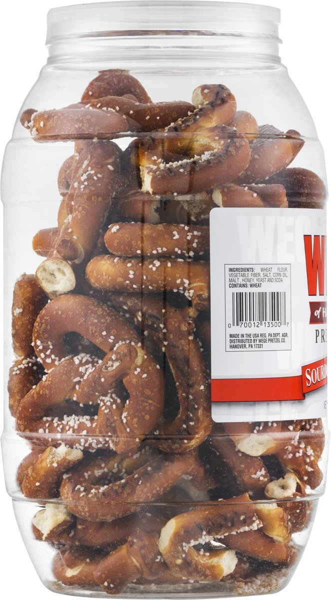 Wege Of Hanover Sourdough Hards Pretzels- Two 28 oz. Barrels