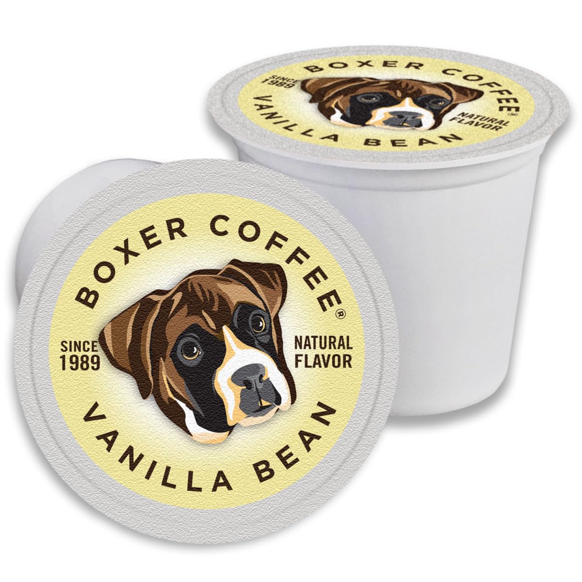 Boxer Coffee Vanilla Naturally Flavored Pods Compatible With Keurig K-Cup 48 Count