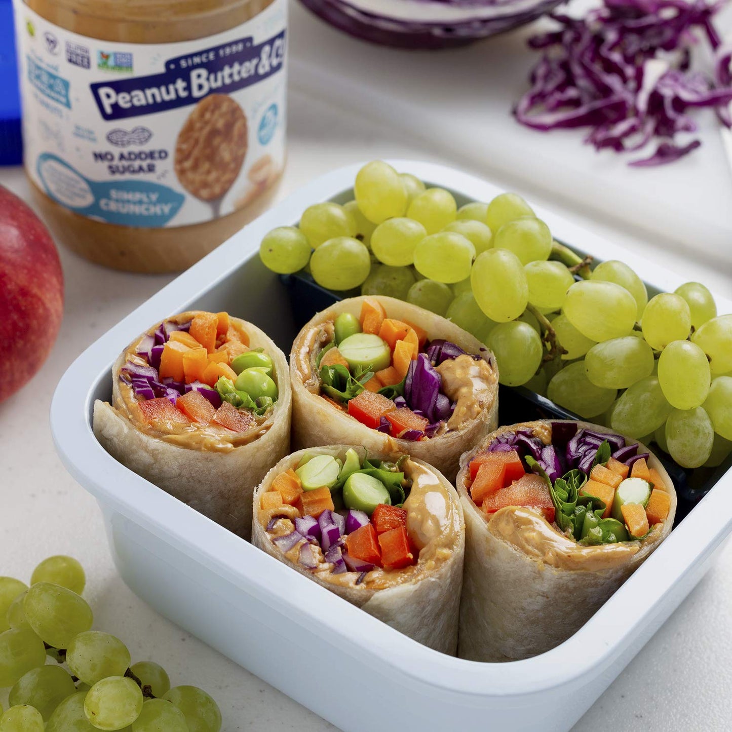 Peanut Butter & Co. Simply Crunchy Peanut Butter, Non-Gmo Project Verified, Gluten Free, Vegan, 16 Ounce (Pack Of 3)