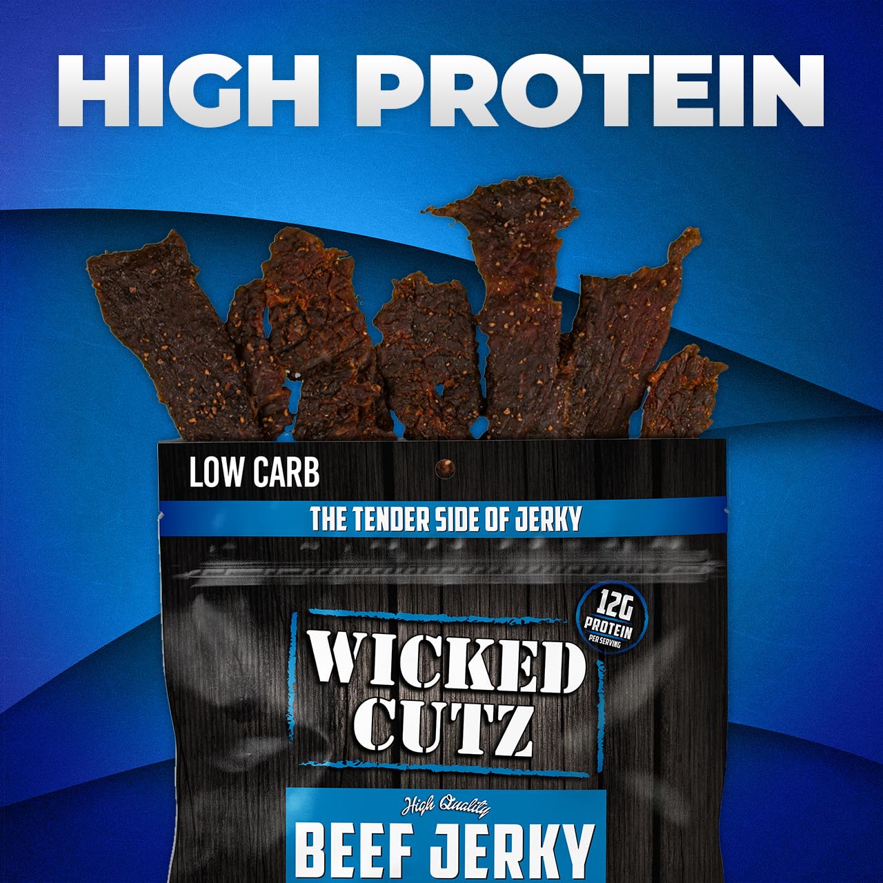 Original Peppered Beef Jerky | Tender, Flavorful, Easy To Chew Premium Craft Jerky With 36G Protein Per Bag, High Protein Snacks