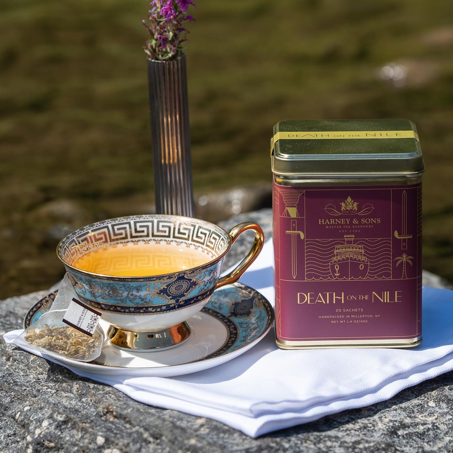 Harney & Sons Death on the Nile Herbal Tea 20 enhanced Sachets Caffeine Free