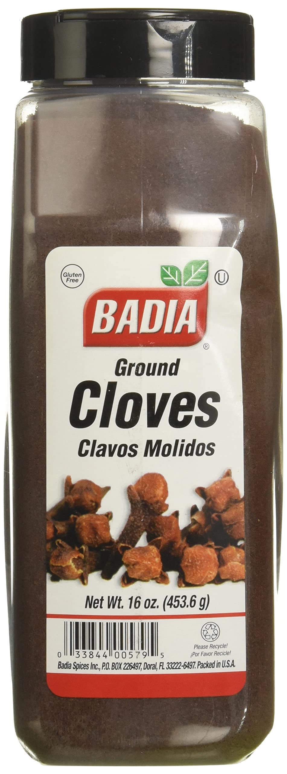 Badia Ground Cloves, Premium Spice For Baking, Cooking & Beverages, Warm Aromatic Flavor, 16 Oz